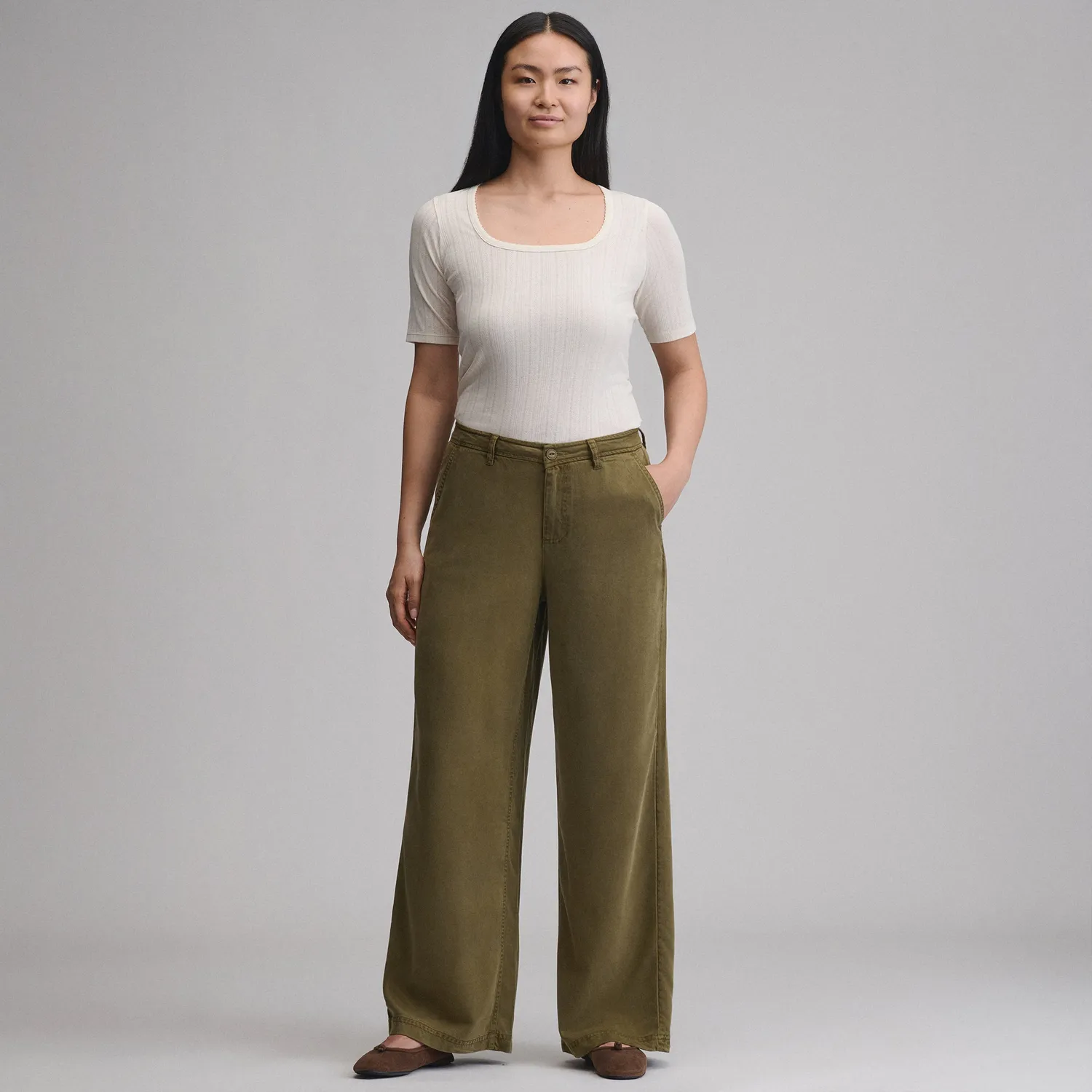 Eddie Bauer Casual Camp Pants pantaloni Sage lejer