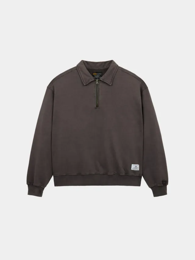 Alpha Industries Essential Battlewash bluza Hickory vintage