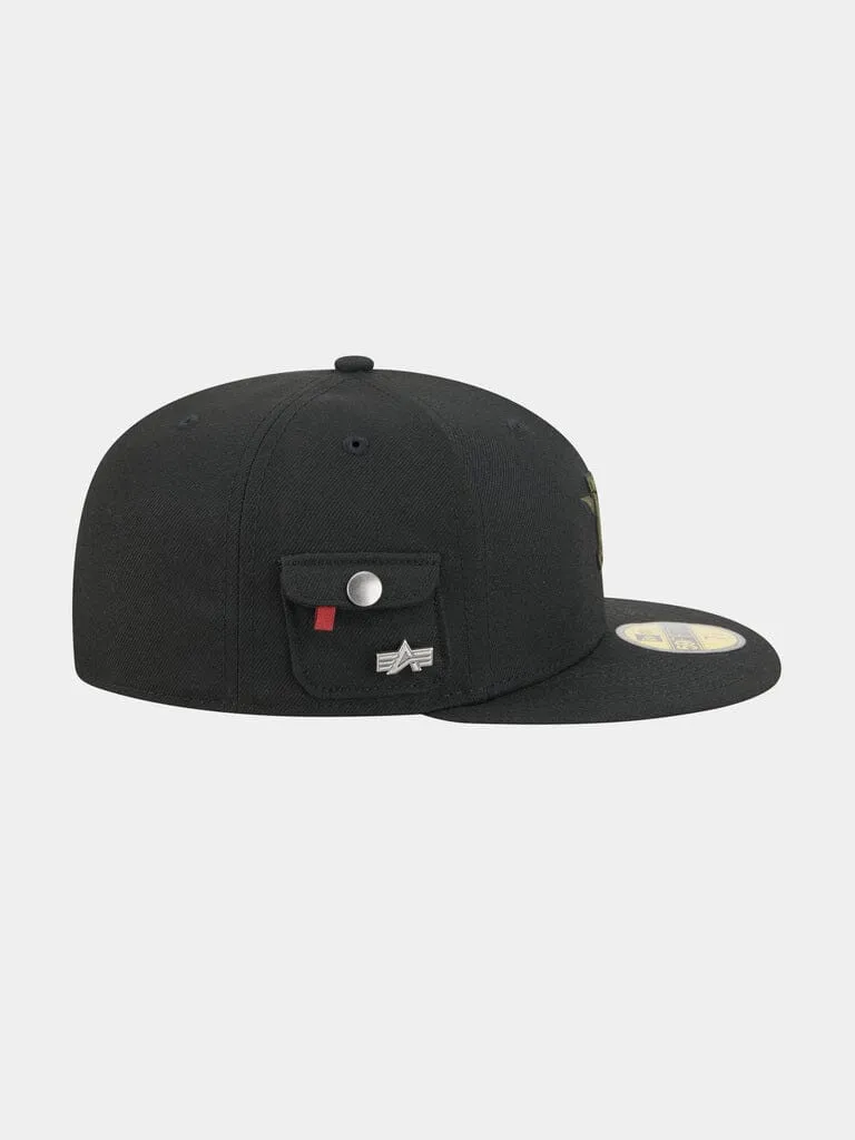 Alpha Industries Astros 59FIFTY șapcă fitted negru poliester