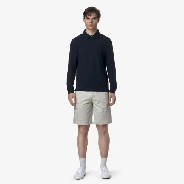 K-Way Serje Twill Tech pantaloni scurti barbati bej cargo