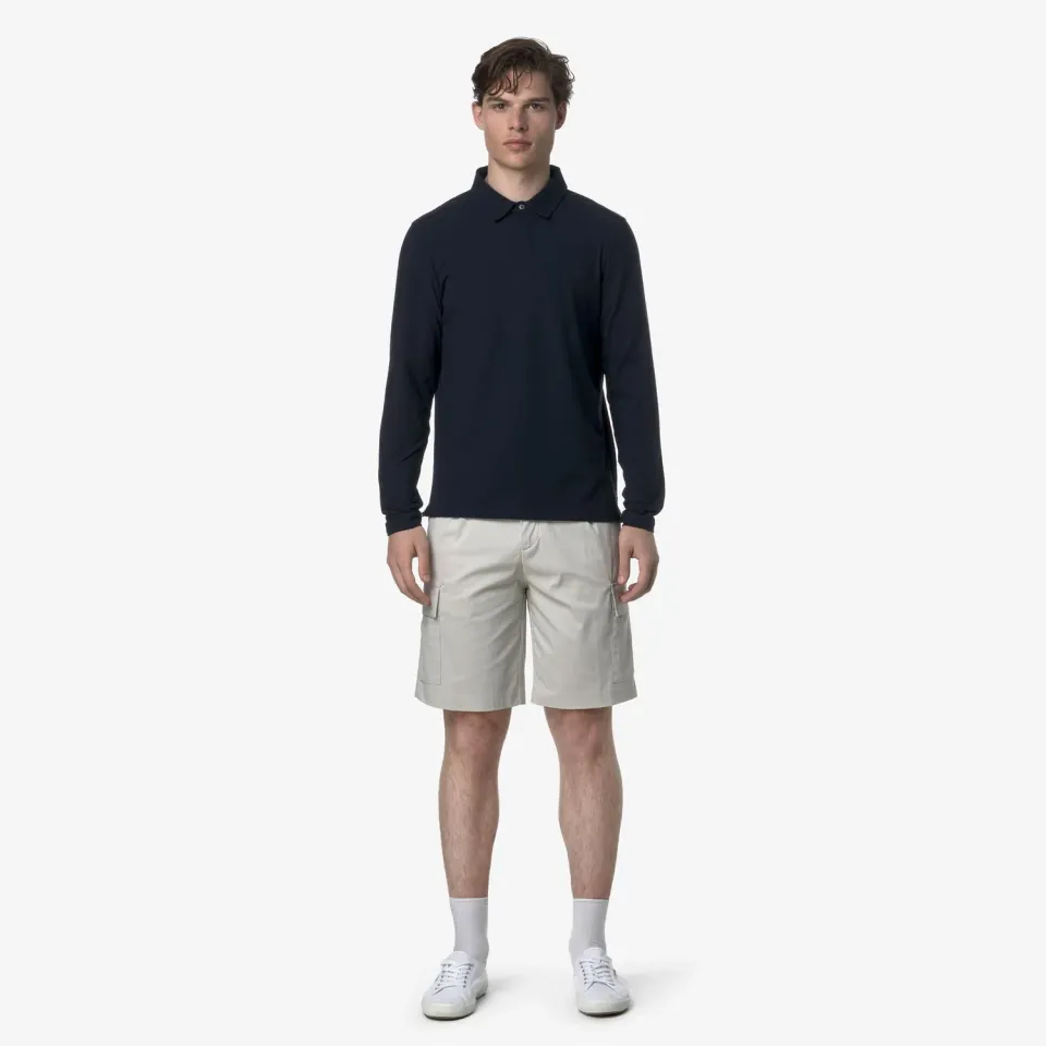 K-Way Serje Twill Tech pantaloni scurti barbati bej cargo