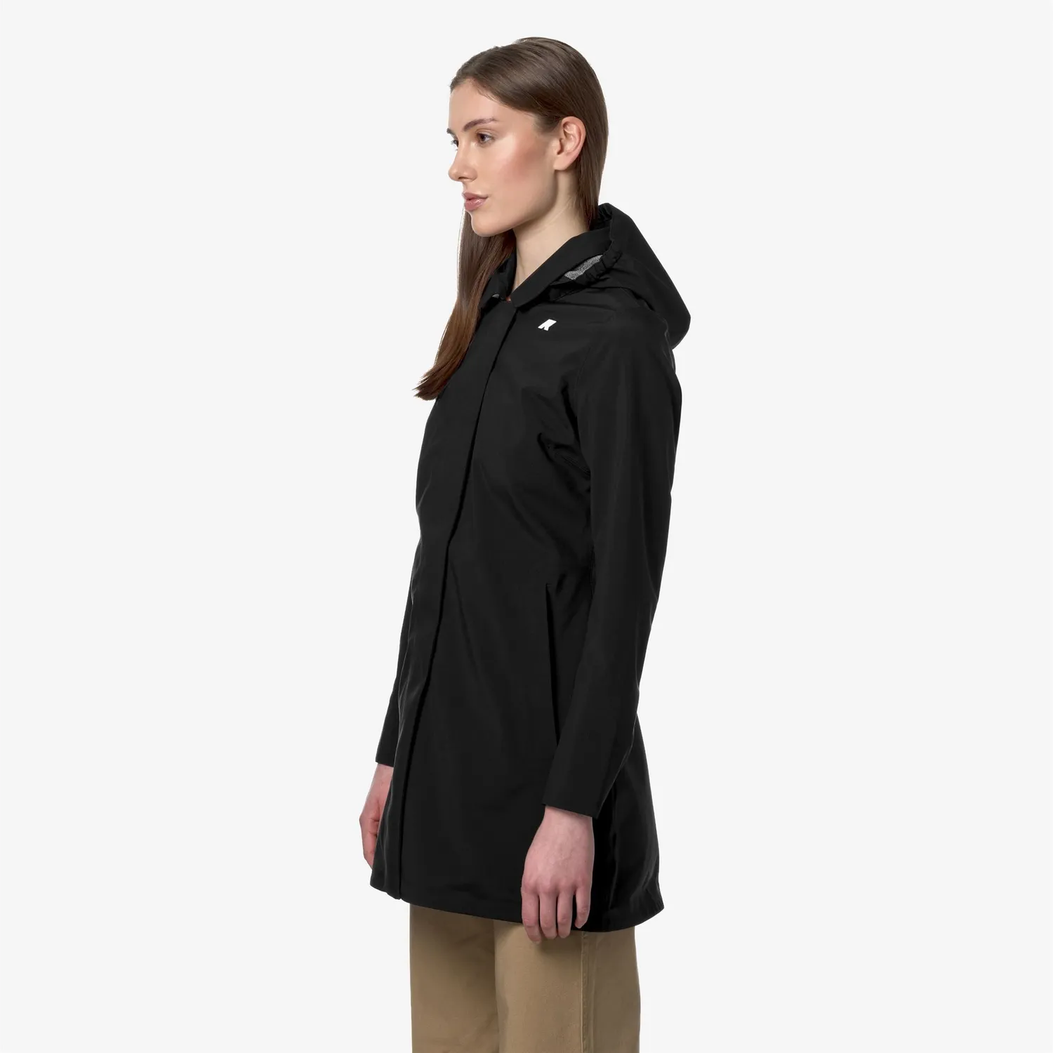 K-Way Mathy Bonded Jersey geaca dama negru impermeabila