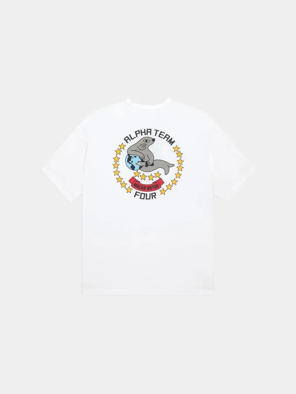 Alpha Industries Alpha Seal Relaxed Tee tricou alb bumbac