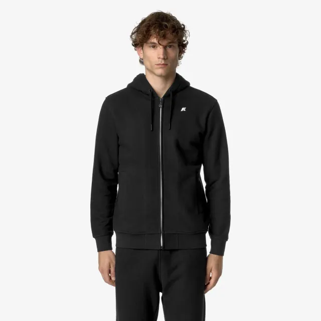 K-Way Anthony Heavy Fleece hanorac barbati negru calduros