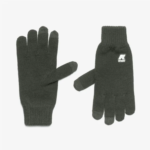 K-Way Alfred Cardigan mănuși lână verzi Green Blackish