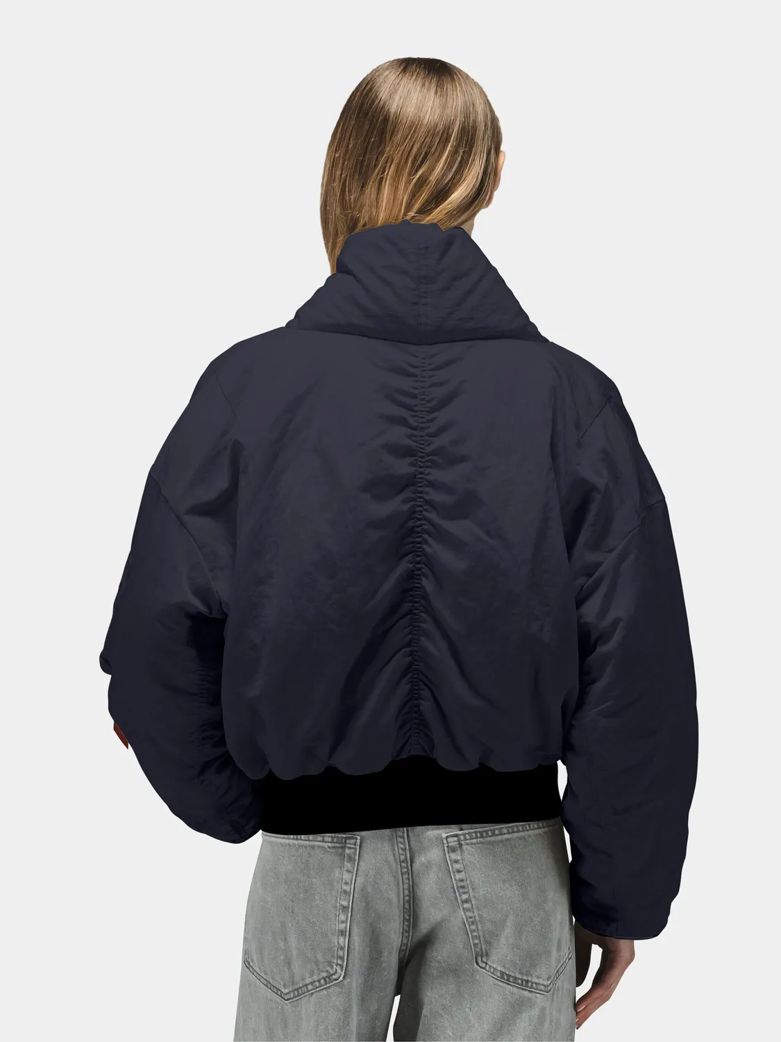 Alpha Industries Shawl Collar Bomber Jacket geaca dama Cocoa puf