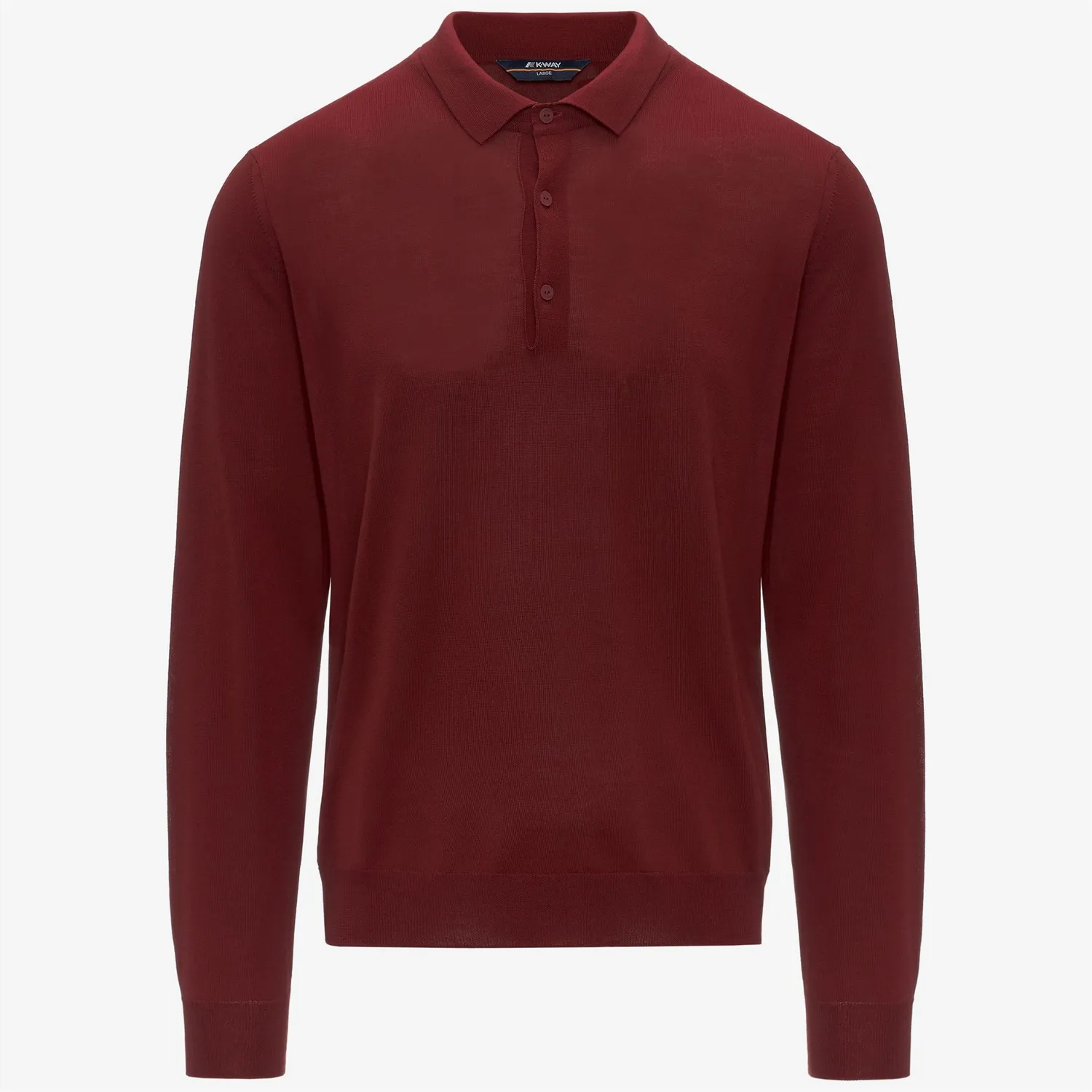 K-Way Rey pulover barbati rosu merinos polo