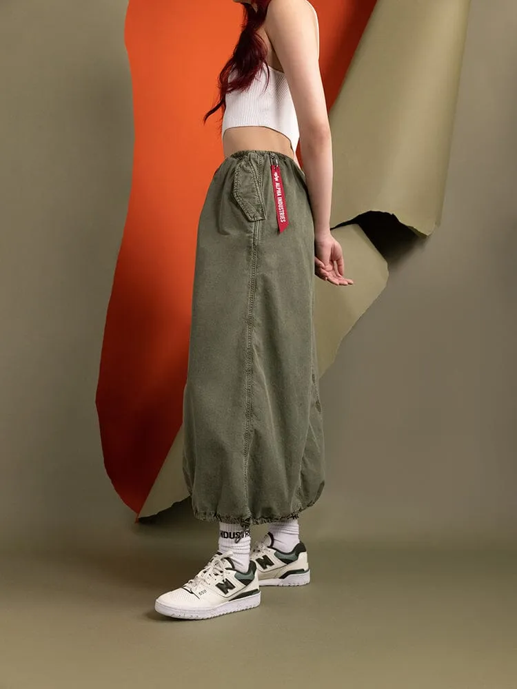 Alpha Industries Drawcord Skirt fusta verde OG-107