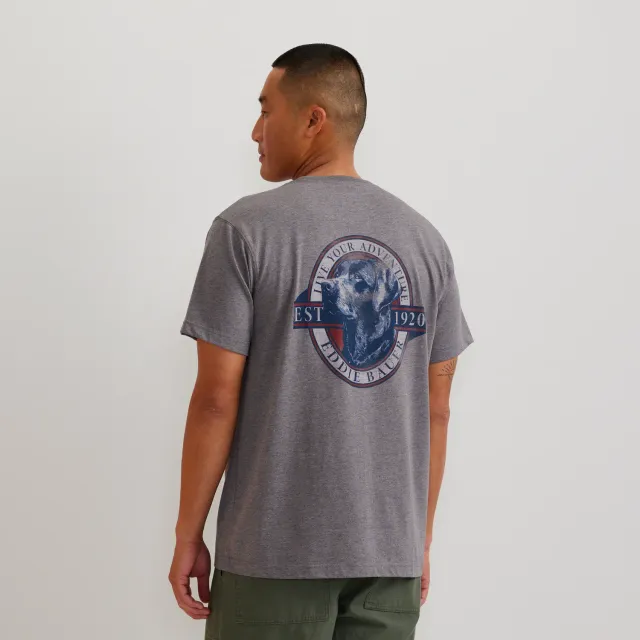 Eddie Bauer Americana Lab tricou bărbați gri M