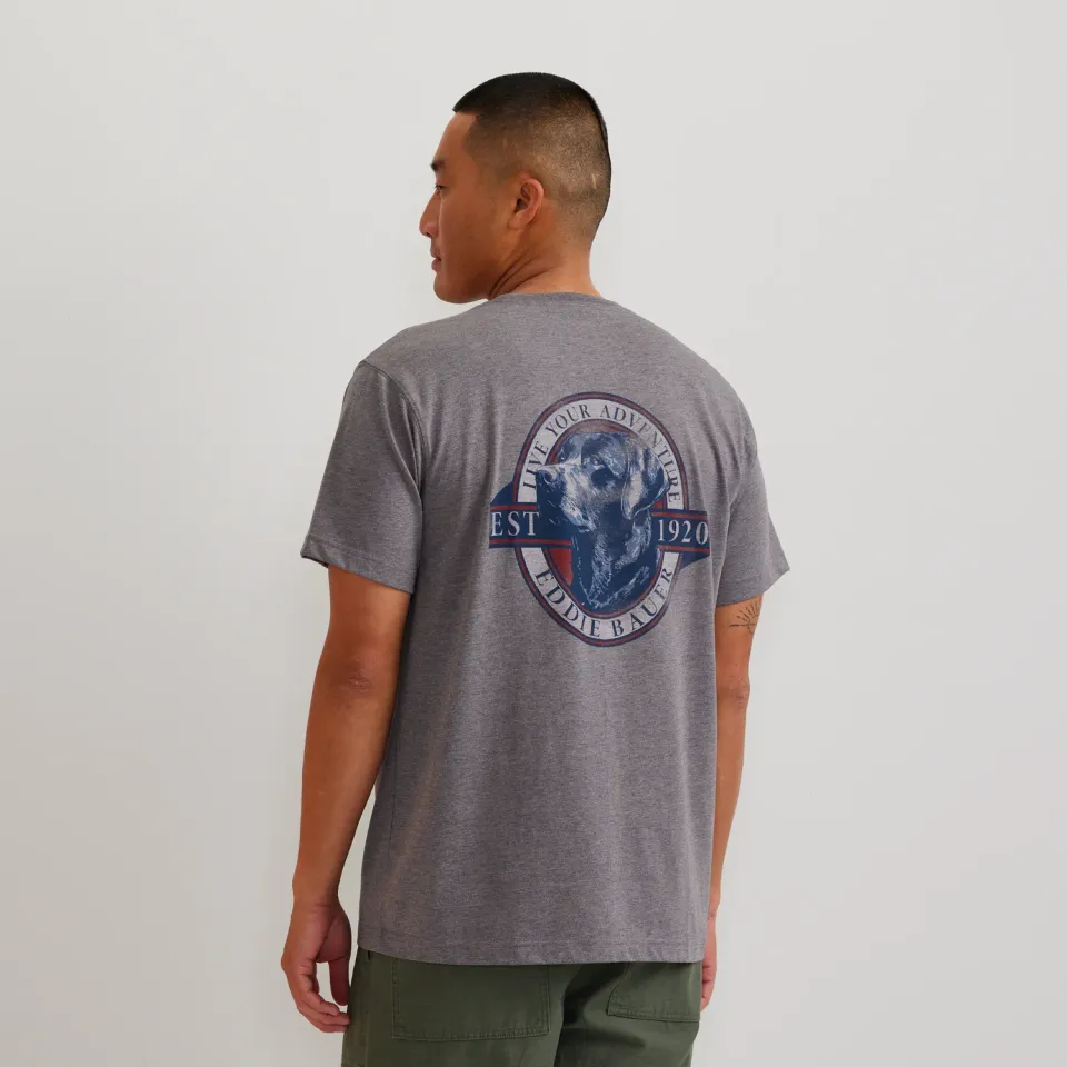 Eddie Bauer Americana Lab tricou bărbați gri M