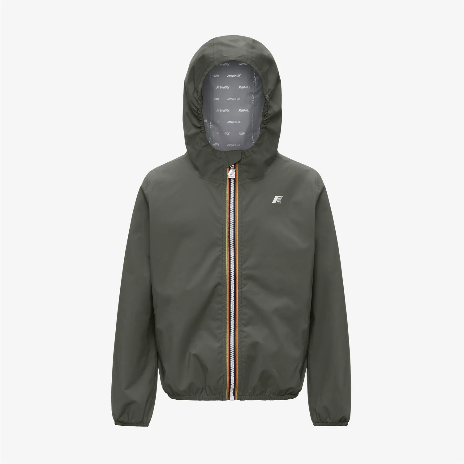 K-Way Jack Stretch Dot geacă copii verde lichen impermeabilă