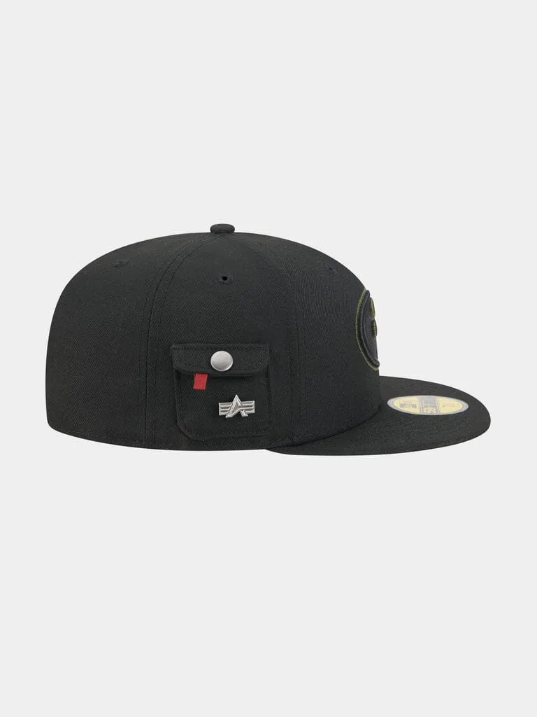 Alpha Industries San Francisco 49ers 59Fifty șapcă neagră fitted