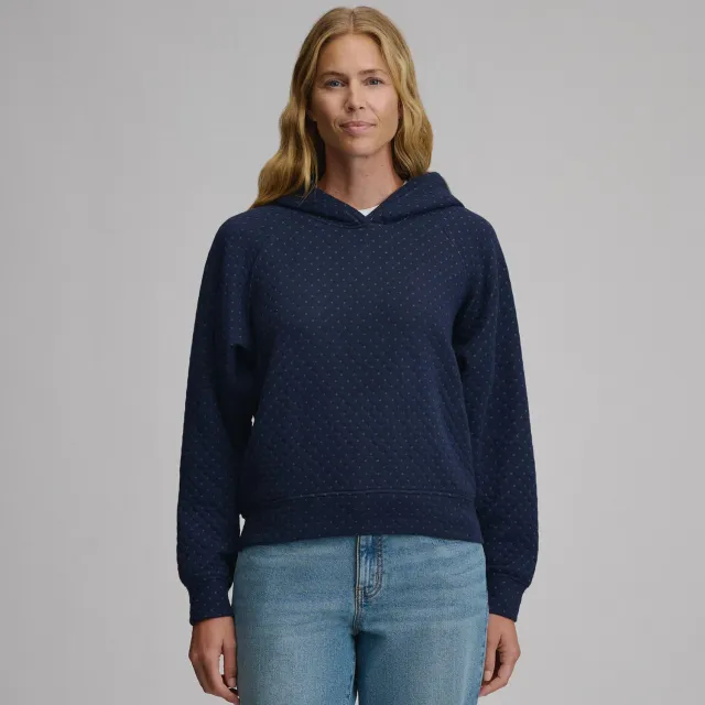Eddie Bauer Quilted geaca matlasata dama Neagra cu gluga