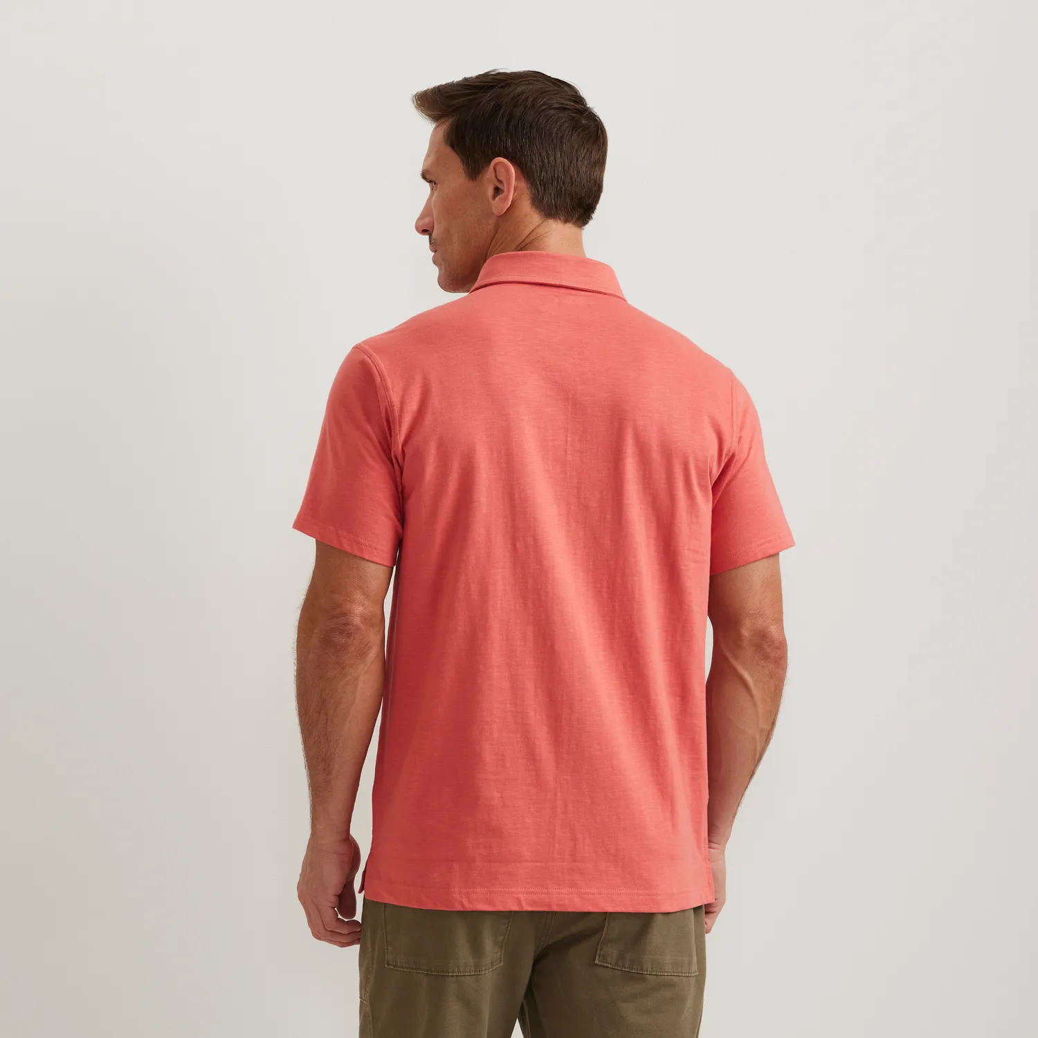 Eddie Bauer Baja tricou polo bărbați ivory M