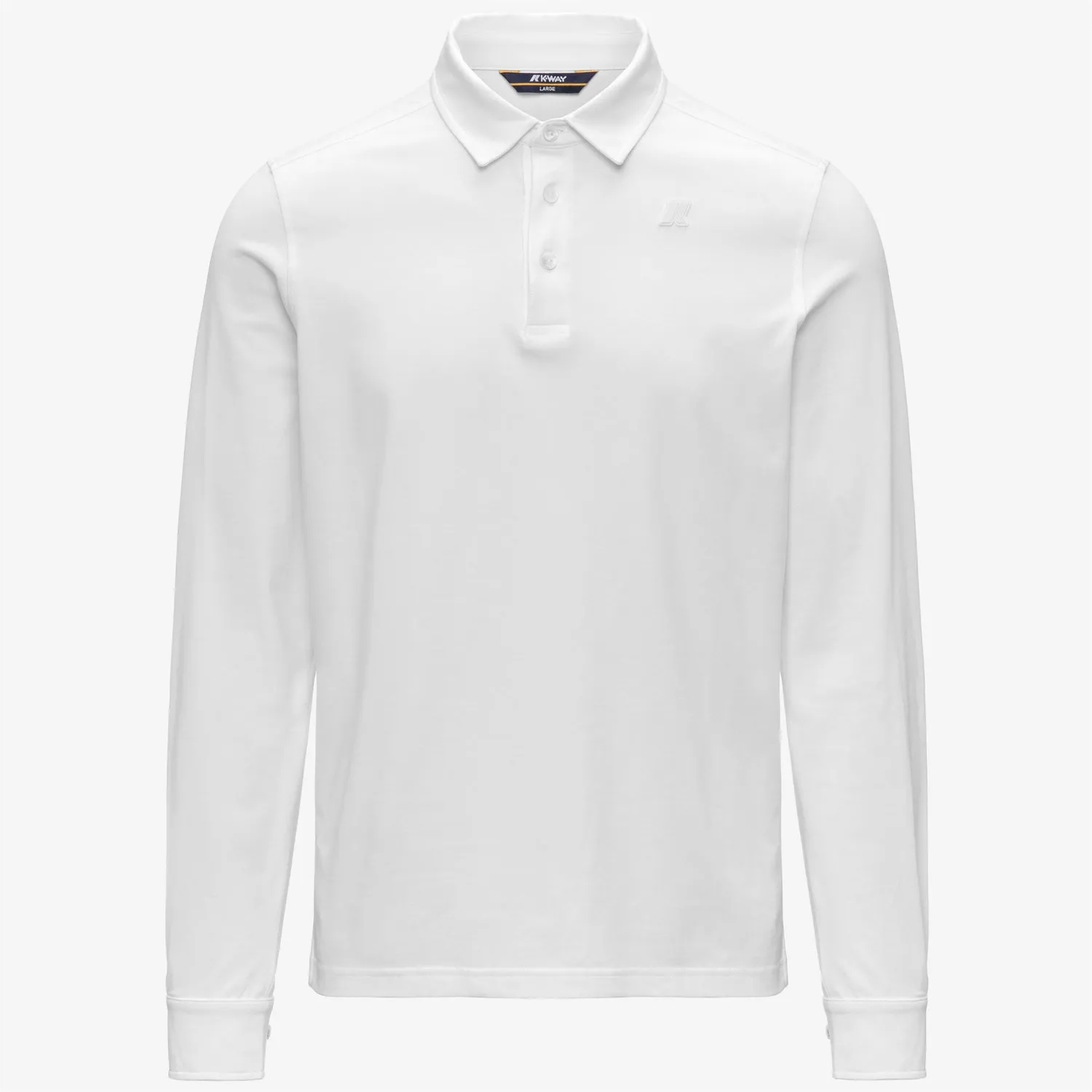 K-Way Tibor Lt Stretch Jersey Slim polo bărbat alb