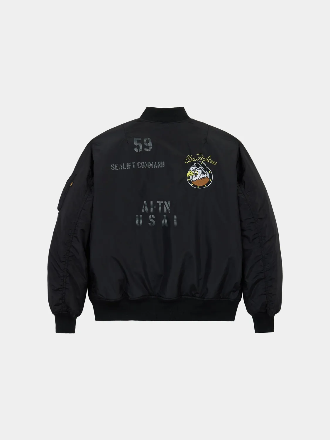 Alpha Industries MA-1 Oxford Elite geacă bomber neagră nailon