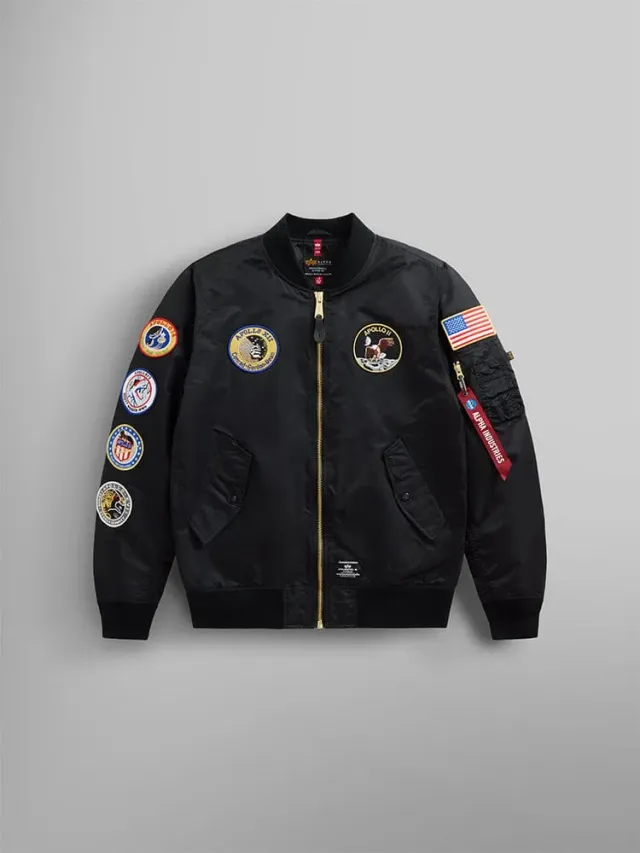 Alpha Industries L-2B Apollo geacă bomber neagră ușoară