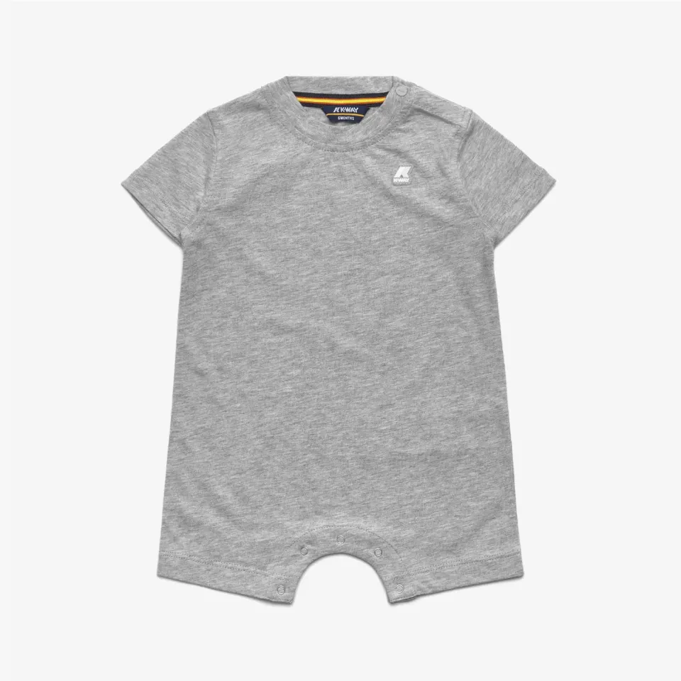 K-Way Dottielle body bebelusi gri bumbac cu capse
