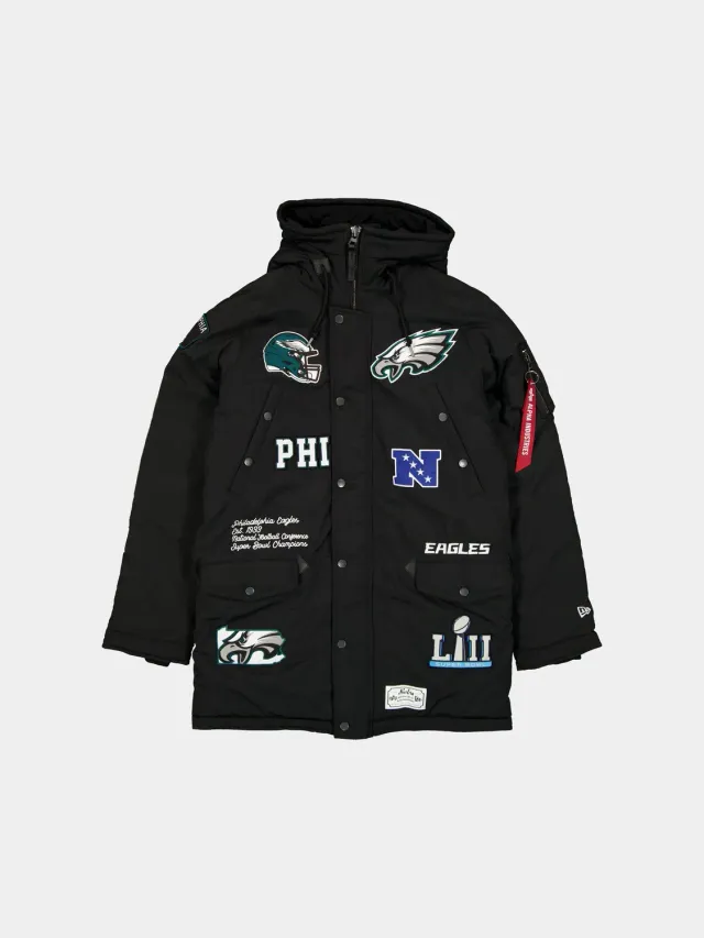 Alpha Industries N-3B Parka neagra iarna groasa