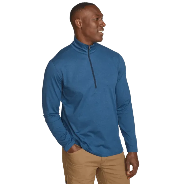 Eddie Bauer Mountain Trek 1/2-Zip bluză gri stretch