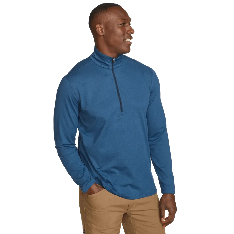Eddie Bauer Mountain Trek 1/2-Zip bluză gri stretch