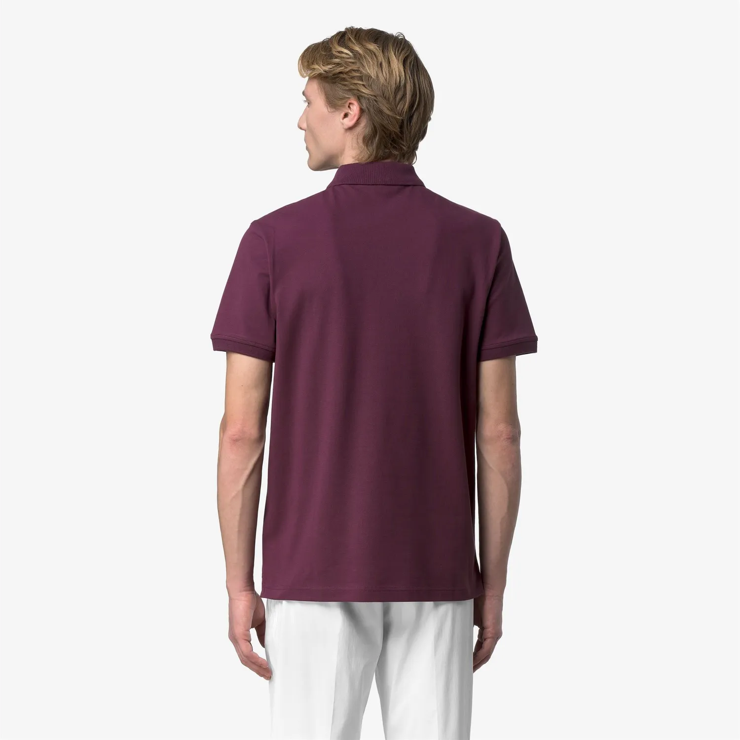 K-Way Amedee Pique Slim polo barbati violet mauve wine