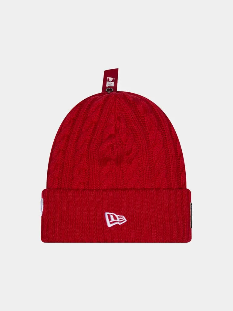 Alpha Industries Philadelphia Phillies Cable Knit caciula lana rosie
