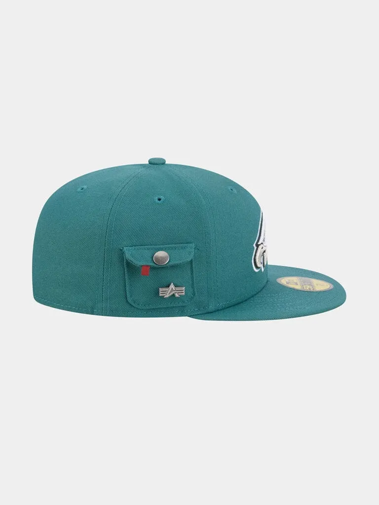 Alpha Industries 59Fifty Philadelphia Eagles sapca teal