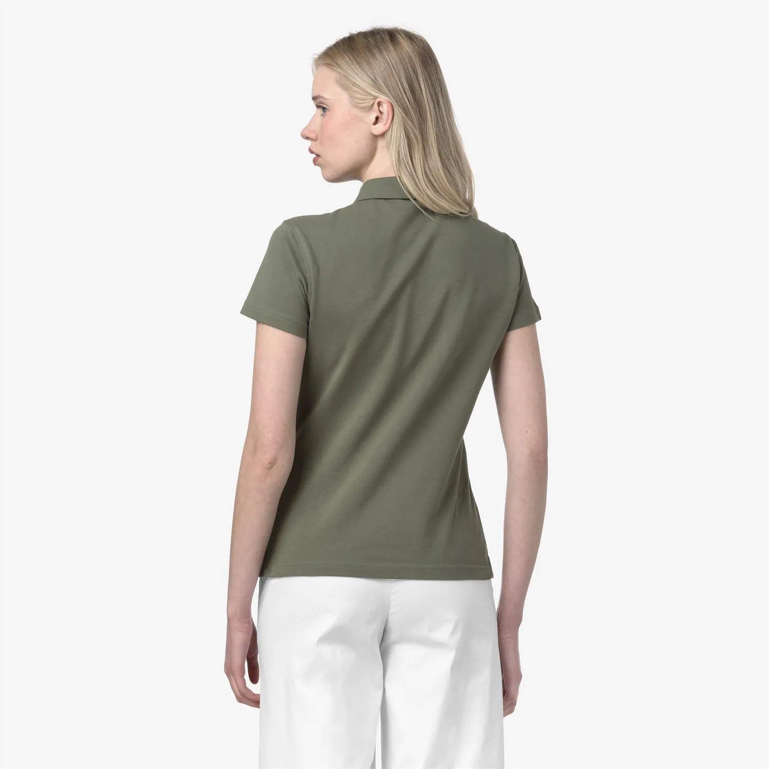 K-Way Amedea Pique Slim polo dama verde bumbac