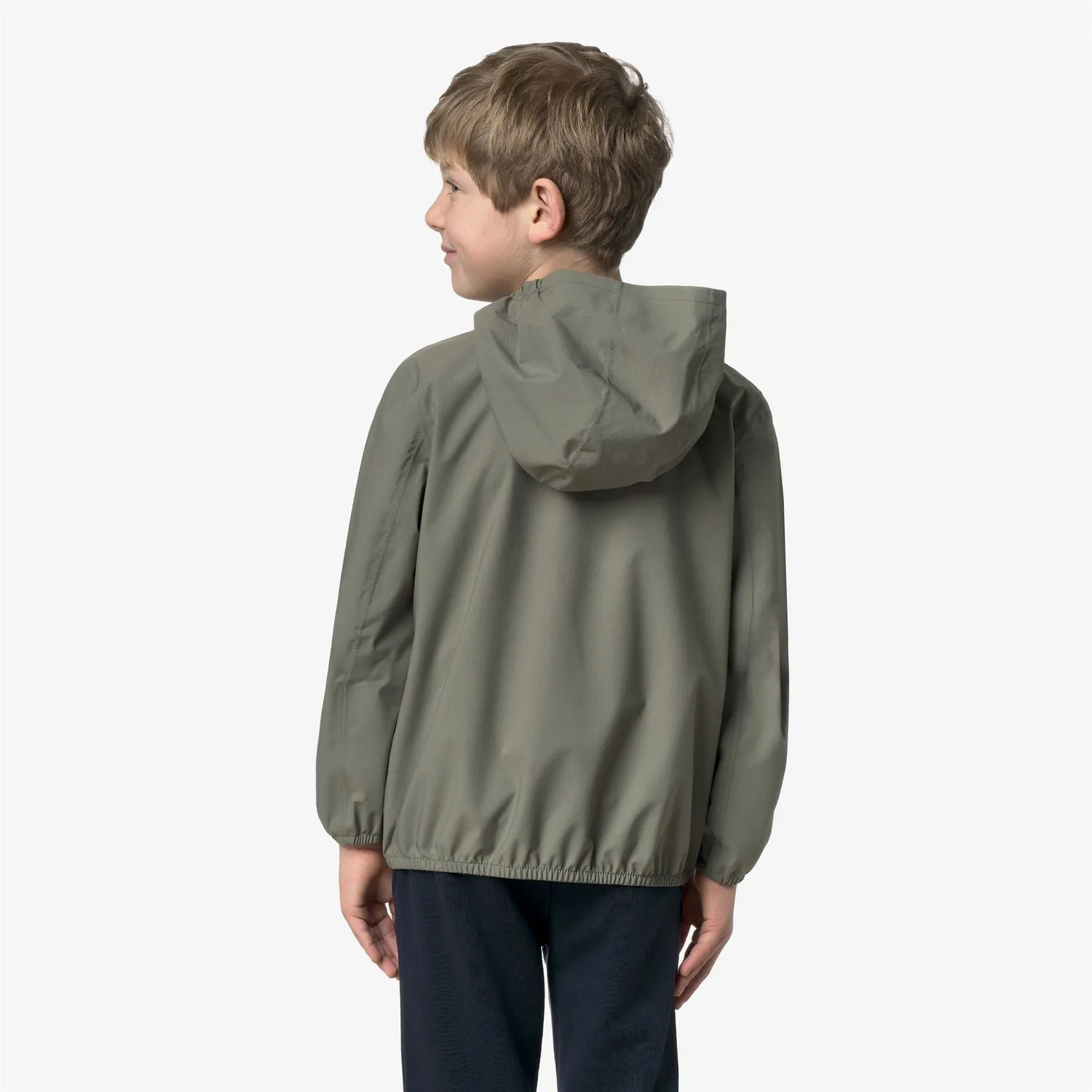 K-Way Jack Stretch Dot geacă copii verde lichen impermeabilă