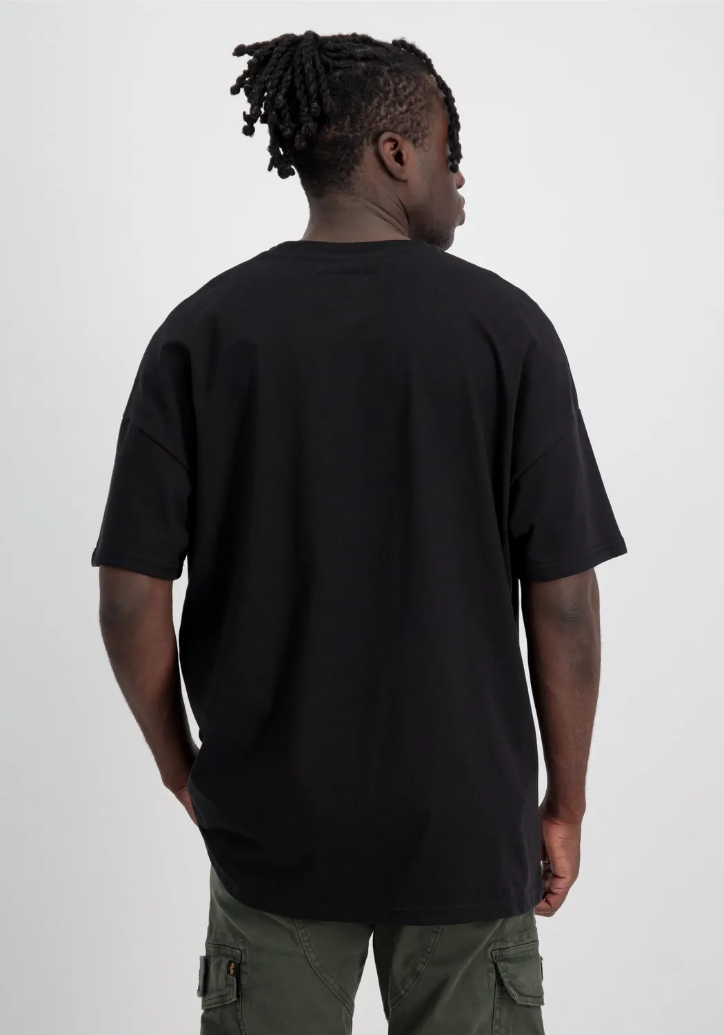 Alpha Industries Recycled Label tricou negru loose fit