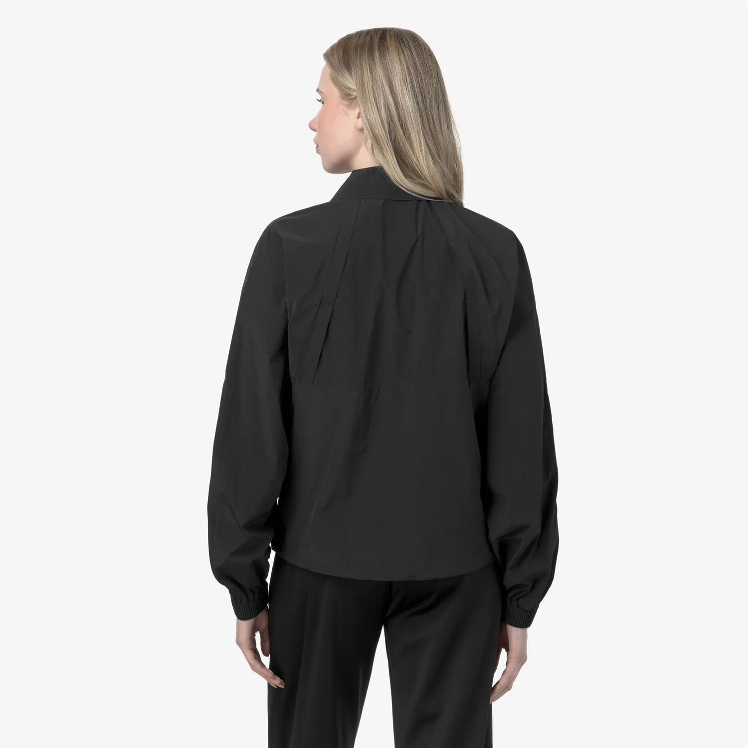 K-Way Jordin geaca dama neagra scurta impermeabila