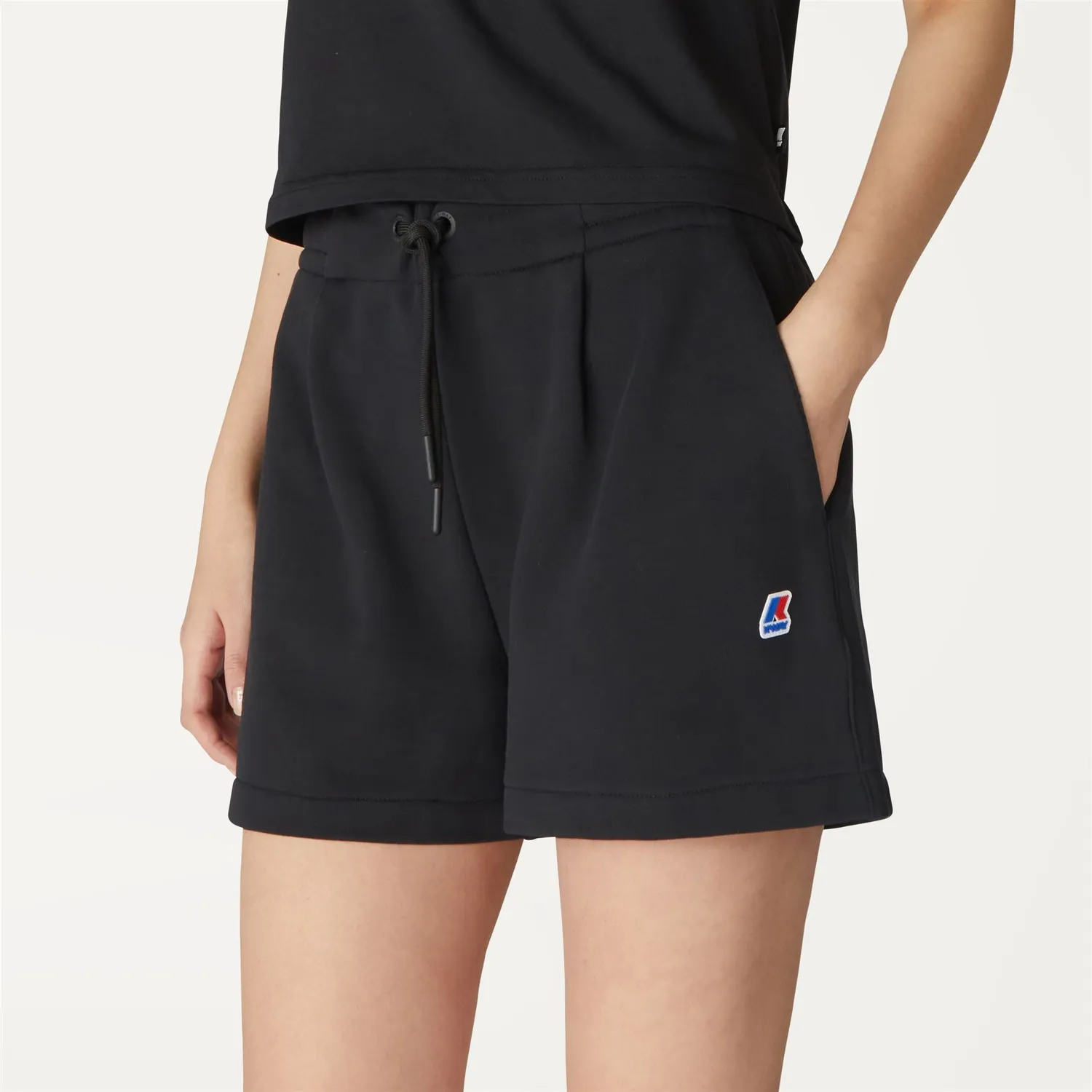 K-Way Cate pantaloni scurți damă negri bumbac
