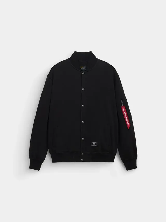 Alpha Industries MA-1 Sweatshirt bluza negru bumbac