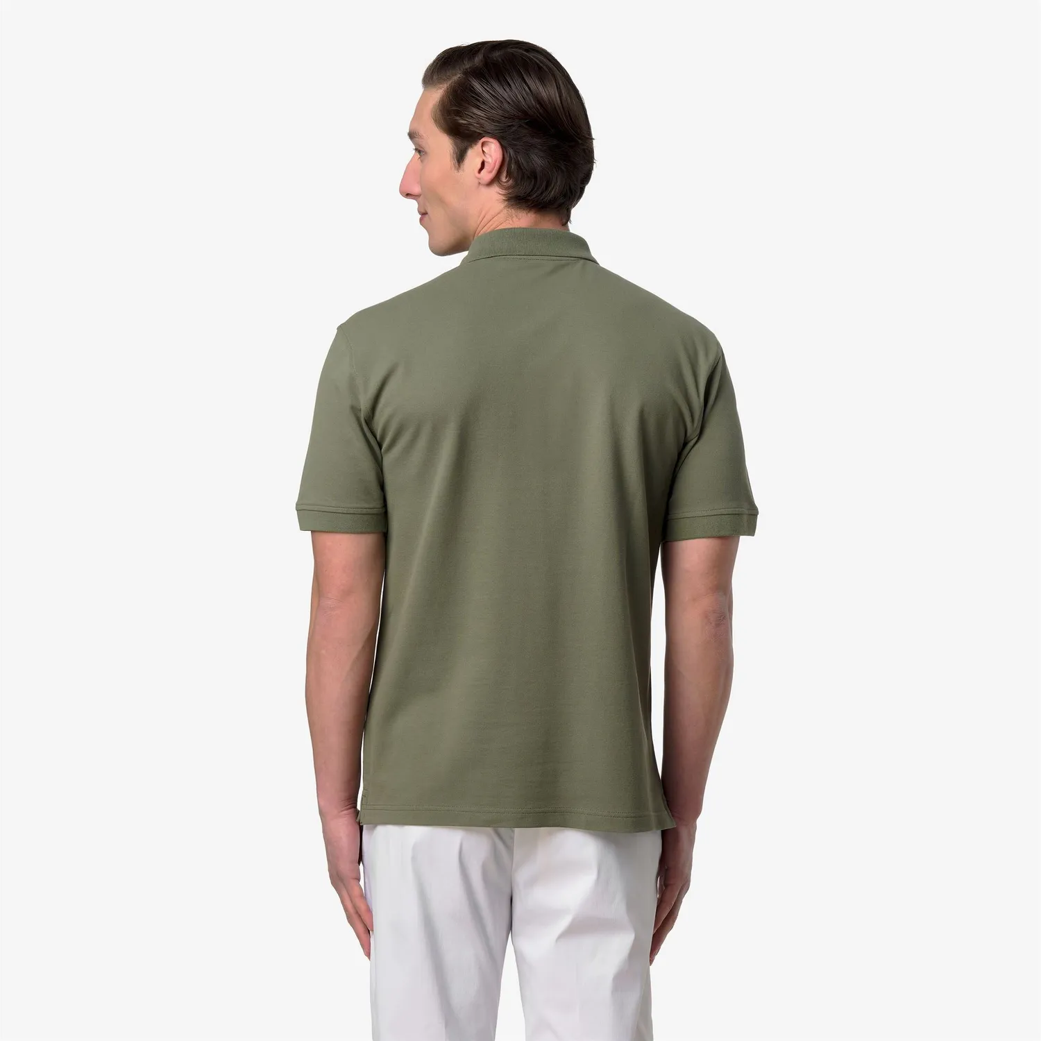 K-Way Simor polo barbati verde lichen bumbac elastic