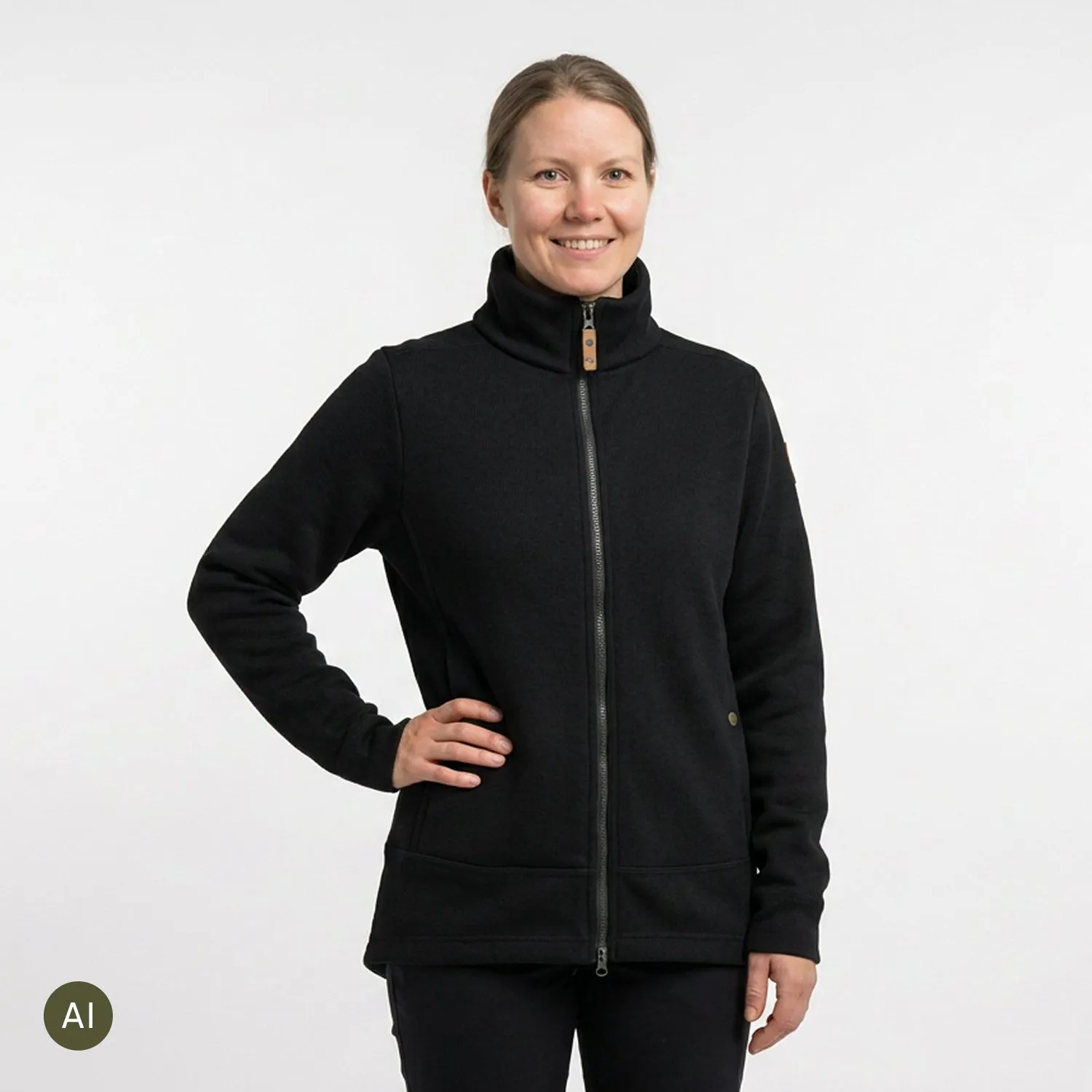 Sasta Vilja jachetă polar neagră Polartec 38