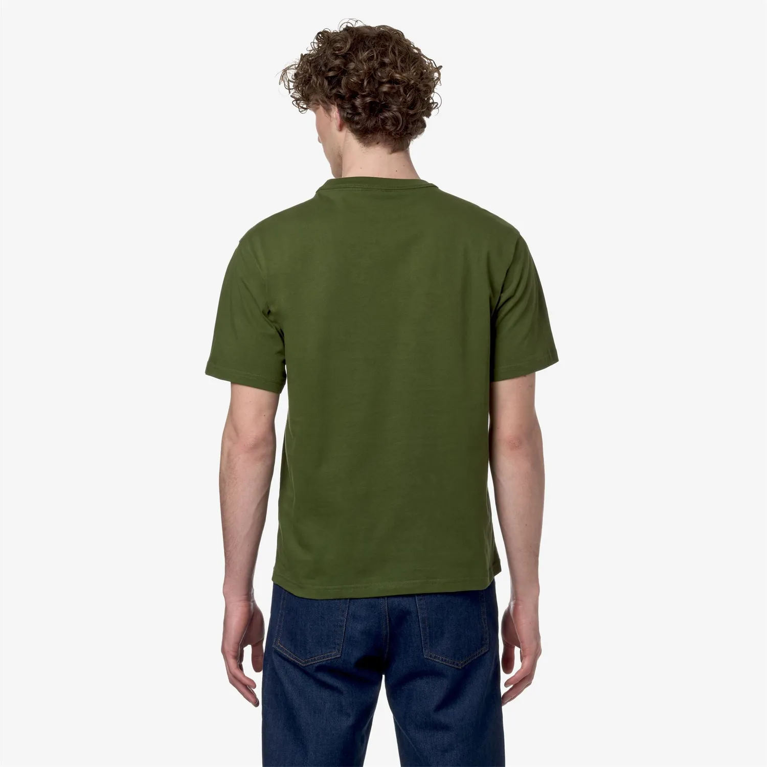 K-Way Fantome tricou Green Cypress bumbac gros