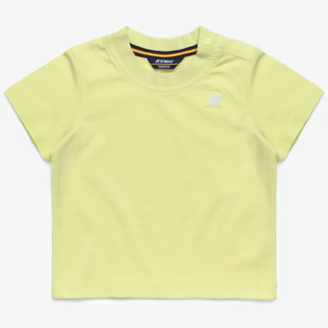 K-Way E. Pete Jersey tricou copii galben Lime bumbac