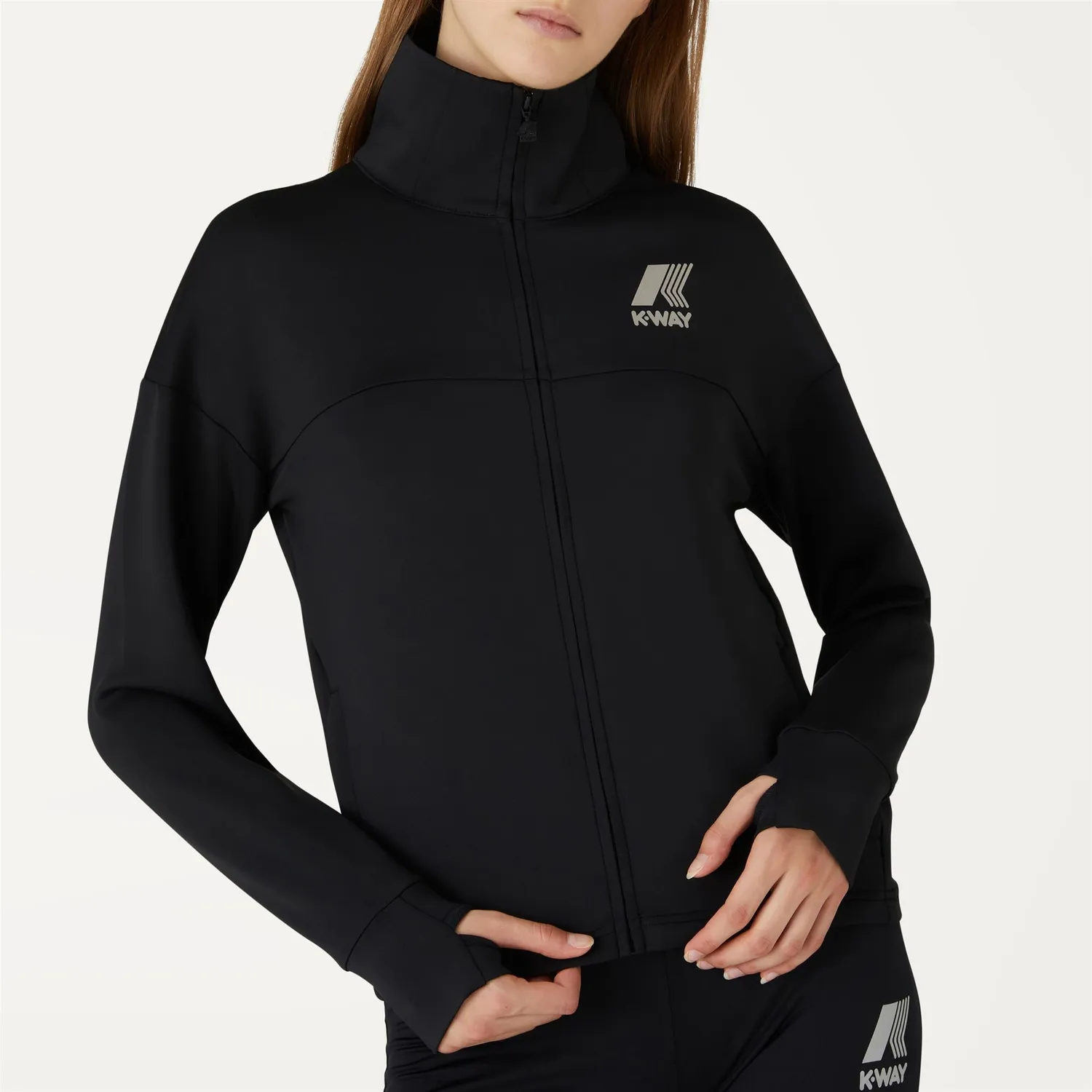 K-Way Jo Anne jacheta fleece dama Black Pure sport
