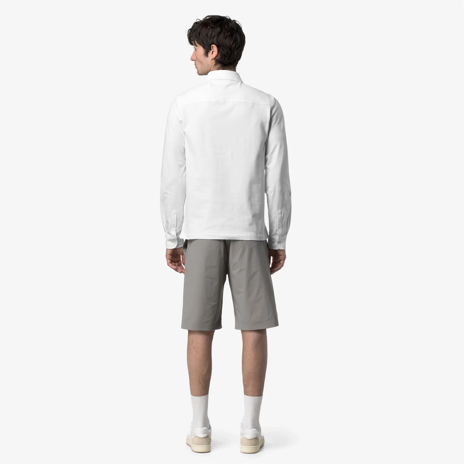 K-Way Vanoux Light Stretch camasa barbati alb