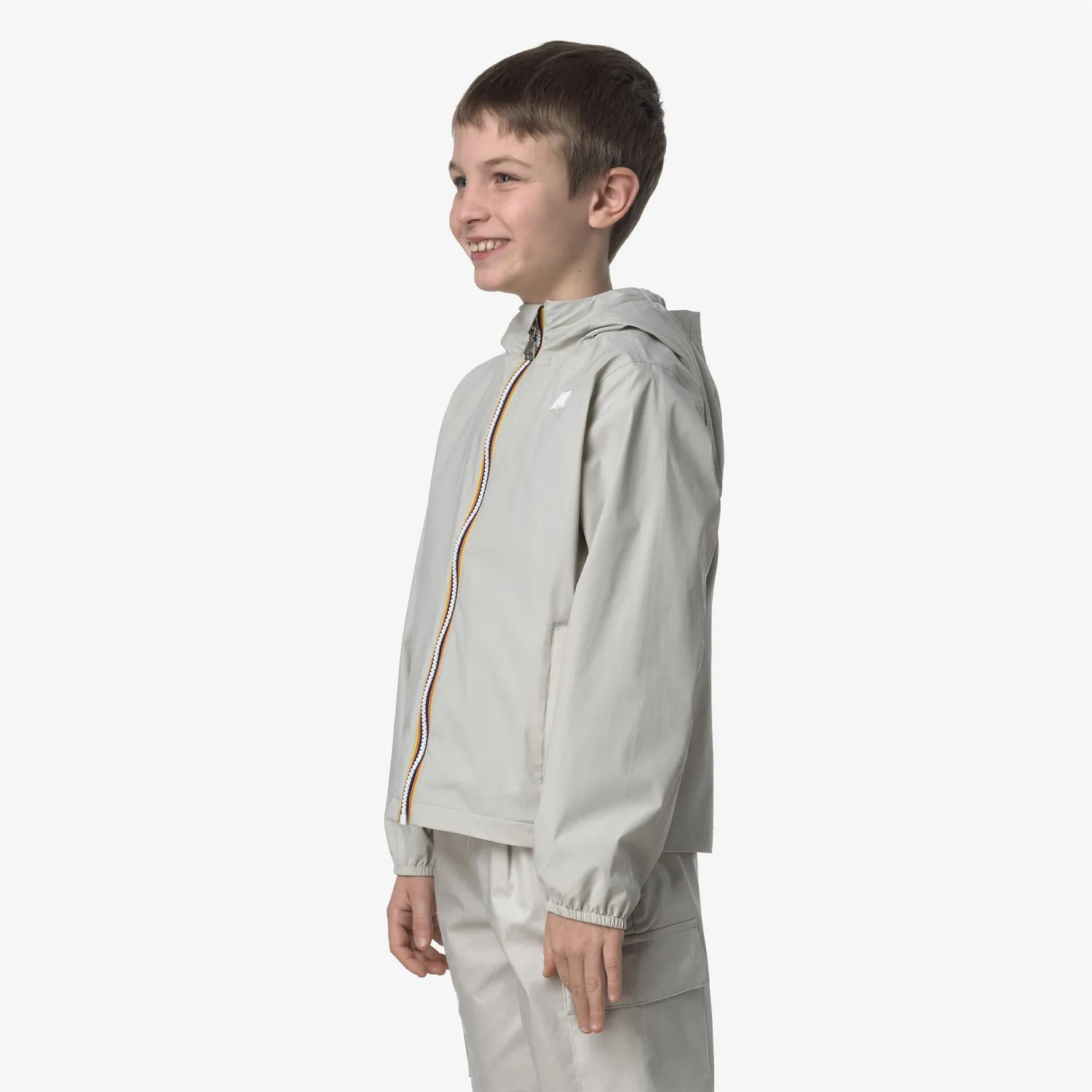 K-Way Jack Stretch Nylon Jersey geaca baieti bej impermeabila