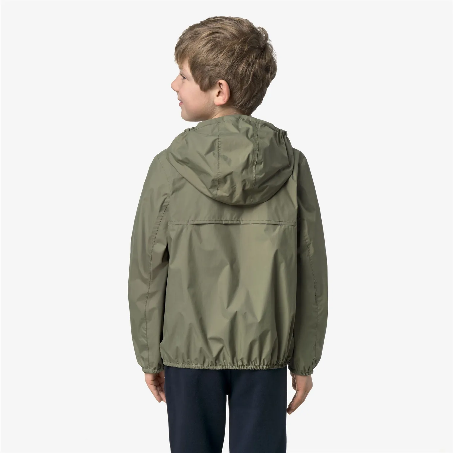 K-Way Jake Plus.2 Double geaca copii verde reversibila