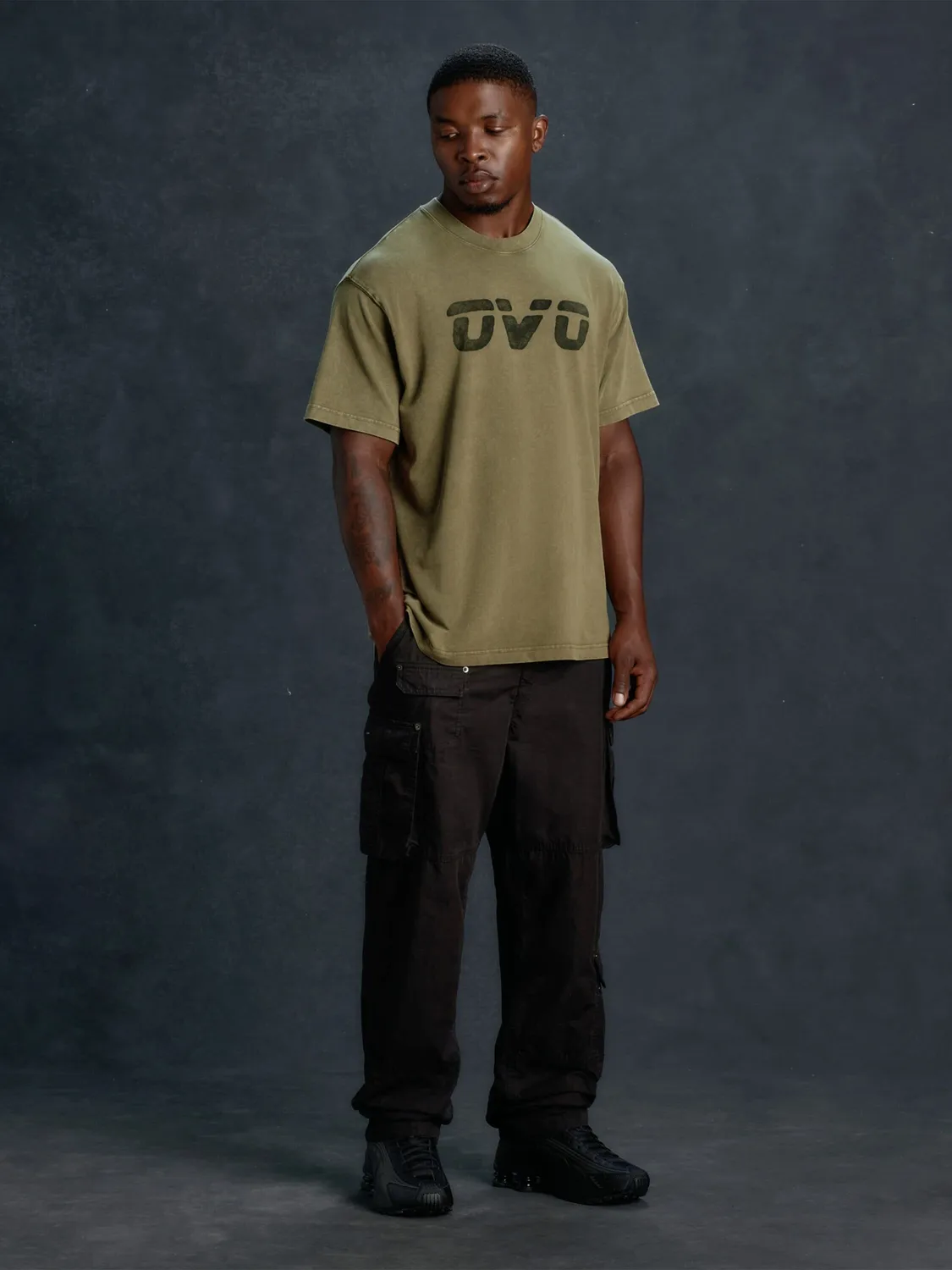 Alpha Industries OVO Garment Dye tricou negru bumbac