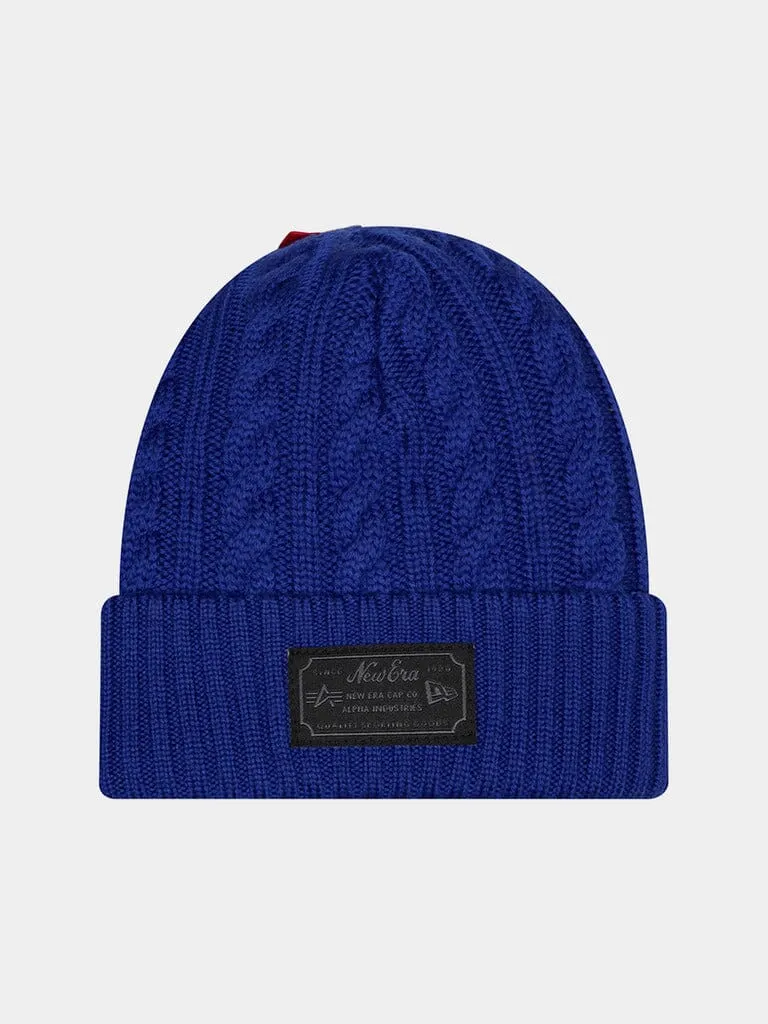 Alpha Industries Mets căciulă lână albastru Merinos