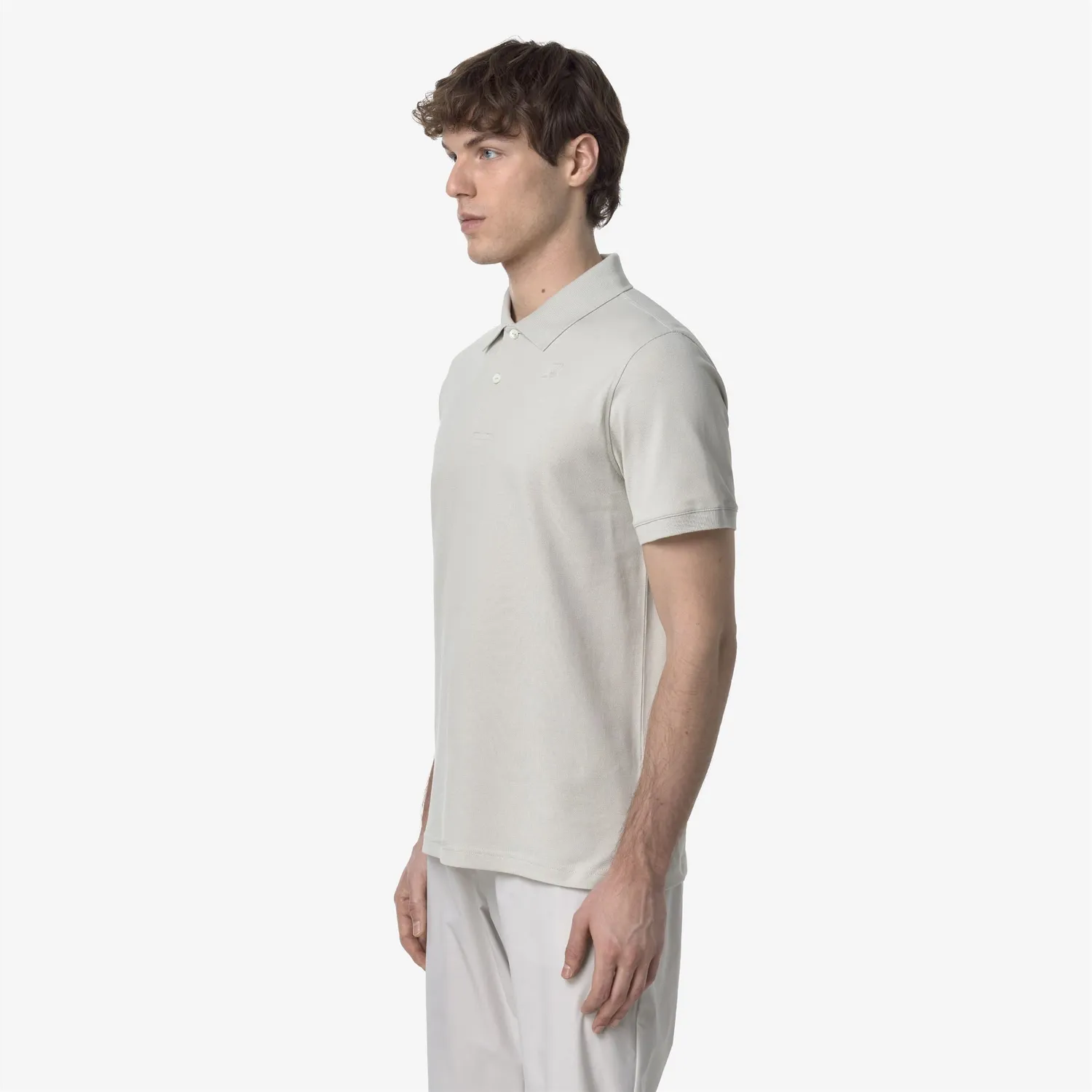 K-Way Amedee Pique Slim polo barbati bej elastic