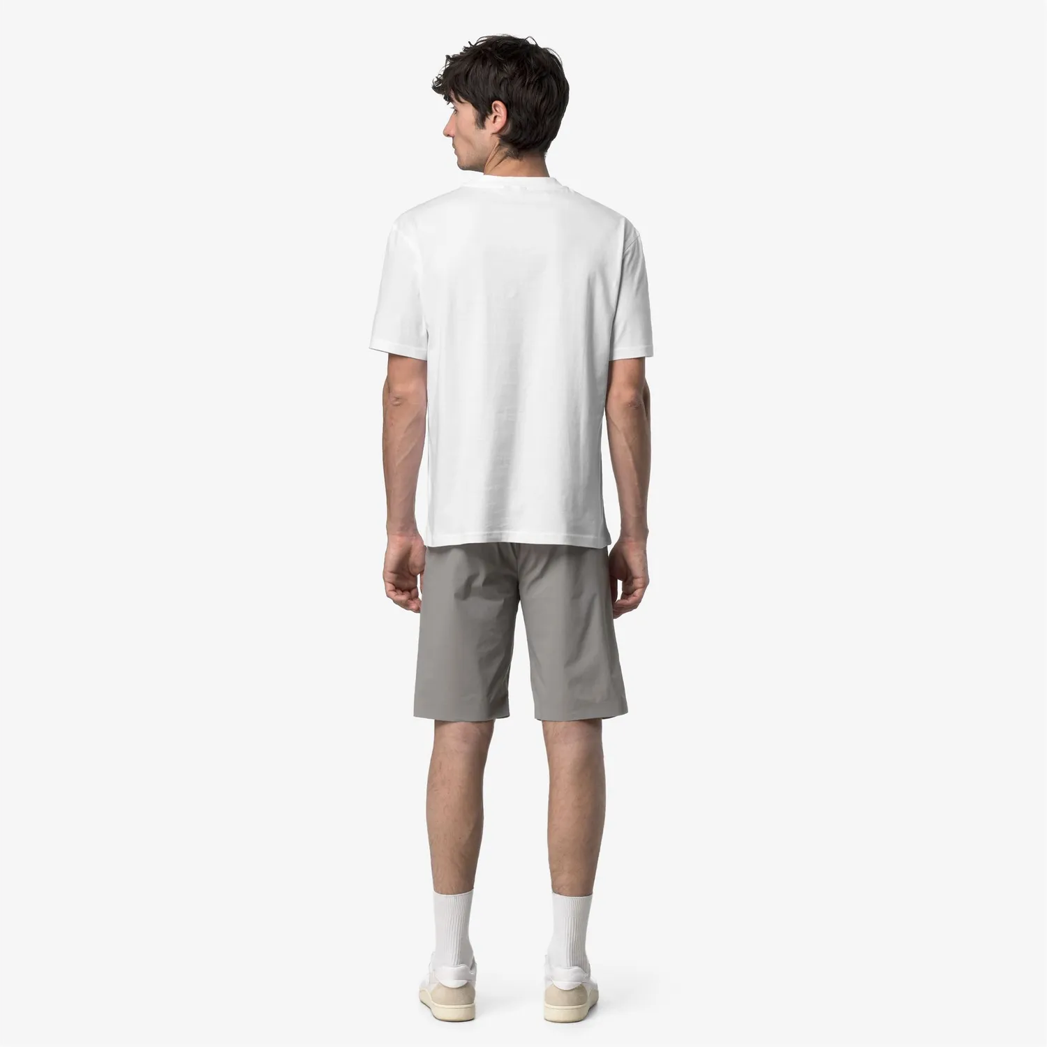 K-Way Solo Jersey Triangle tricou barbati alb bumbac