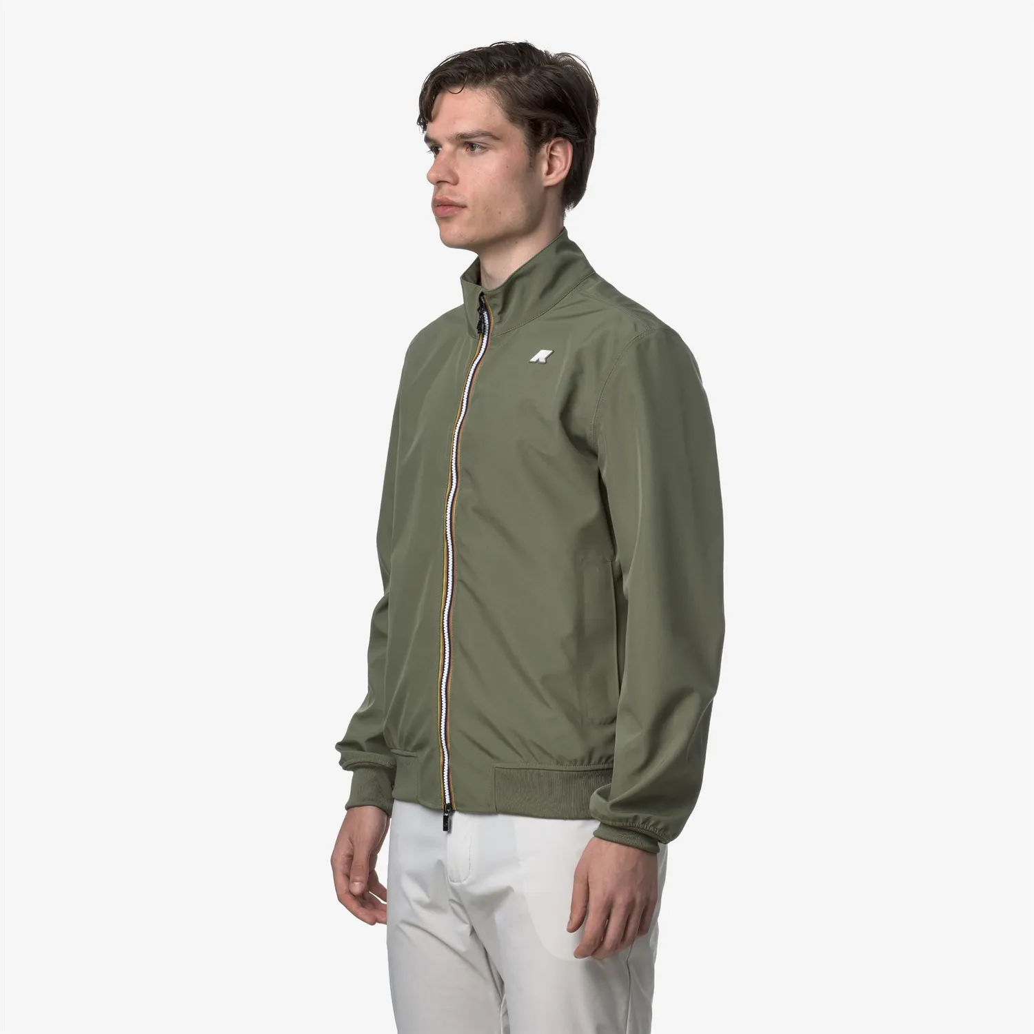 K-Way Arsene Bonded Jersey geaca verde impermeabilă