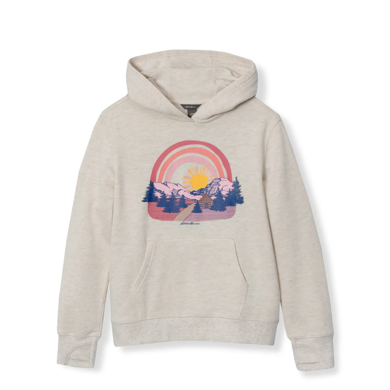 Eddie Bauer Camp Fleece hanorac fleece fete Navy Blue graphic