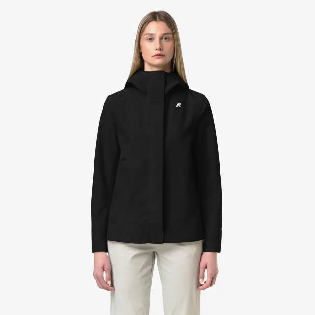 K-Way Madalina geaca neagra pure impermeabila