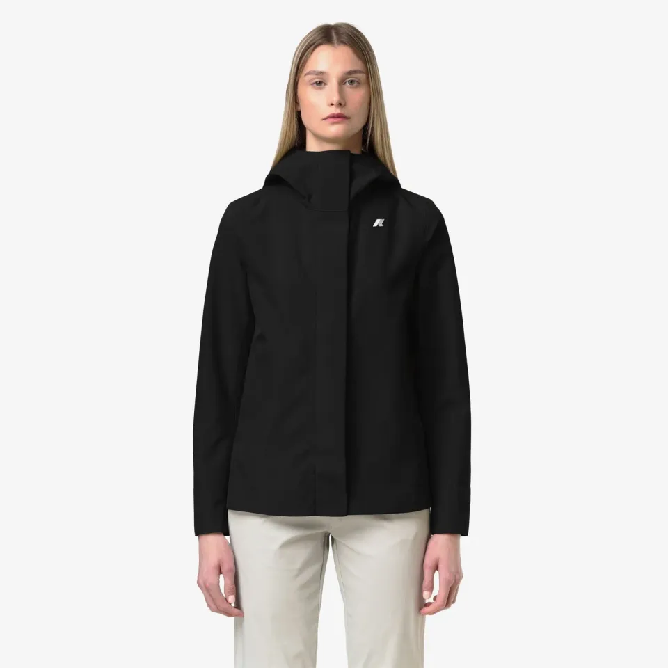 K-Way Madalina geaca neagra pure impermeabila